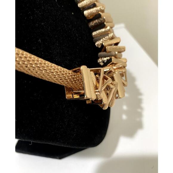 Bansri Rose Gold Snake Chain Bib Necklace - NWT - Picture 3 of 3